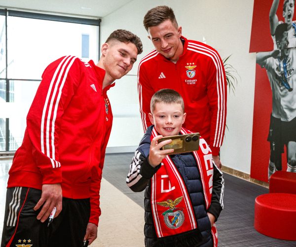 Crianças ucranianas recebidas pelos jogadores Anatoliy Trubin e Heorhiy Sudakov
Benfica Campus
Fundação Benfica
Época 2025/2026