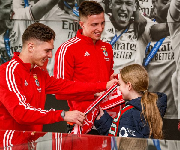 Crianças ucranianas recebidas pelos jogadores Anatoliy Trubin e Heorhiy Sudakov
Benfica Campus
Fundação Benfica
Época 2025/2026